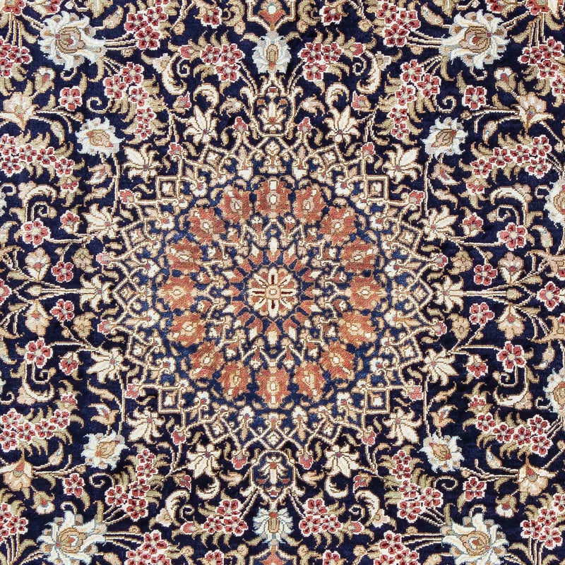 Alfombra persa - Ghom - 82 x 57 cm - rojo oscuro