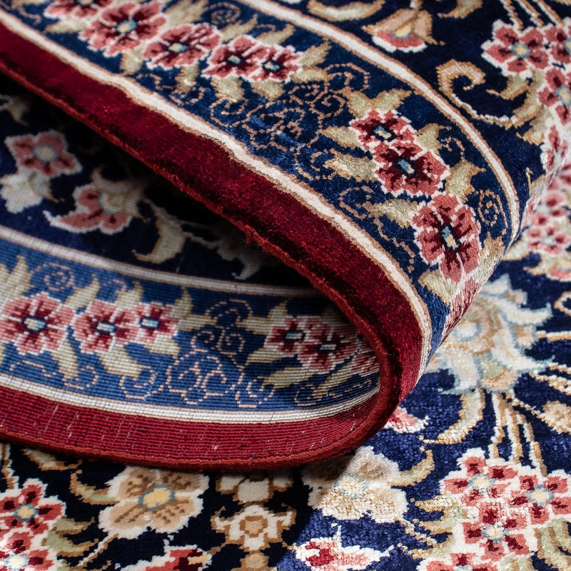 Alfombra persa - Ghom - 82 x 57 cm - rojo oscuro