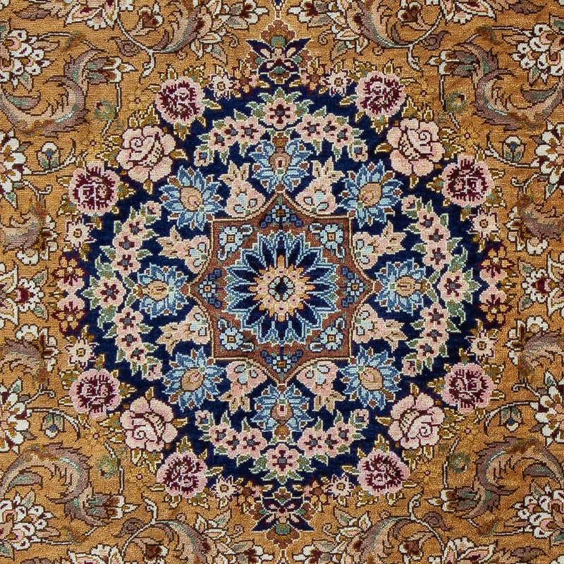 Alfombra persa - Ghom - 91 x 62 cm - azul oscuro