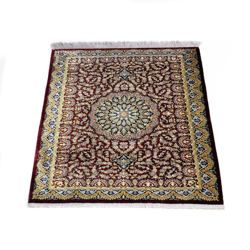 Alfombra persa - Ghom - 78 x 57 cm - multicolor