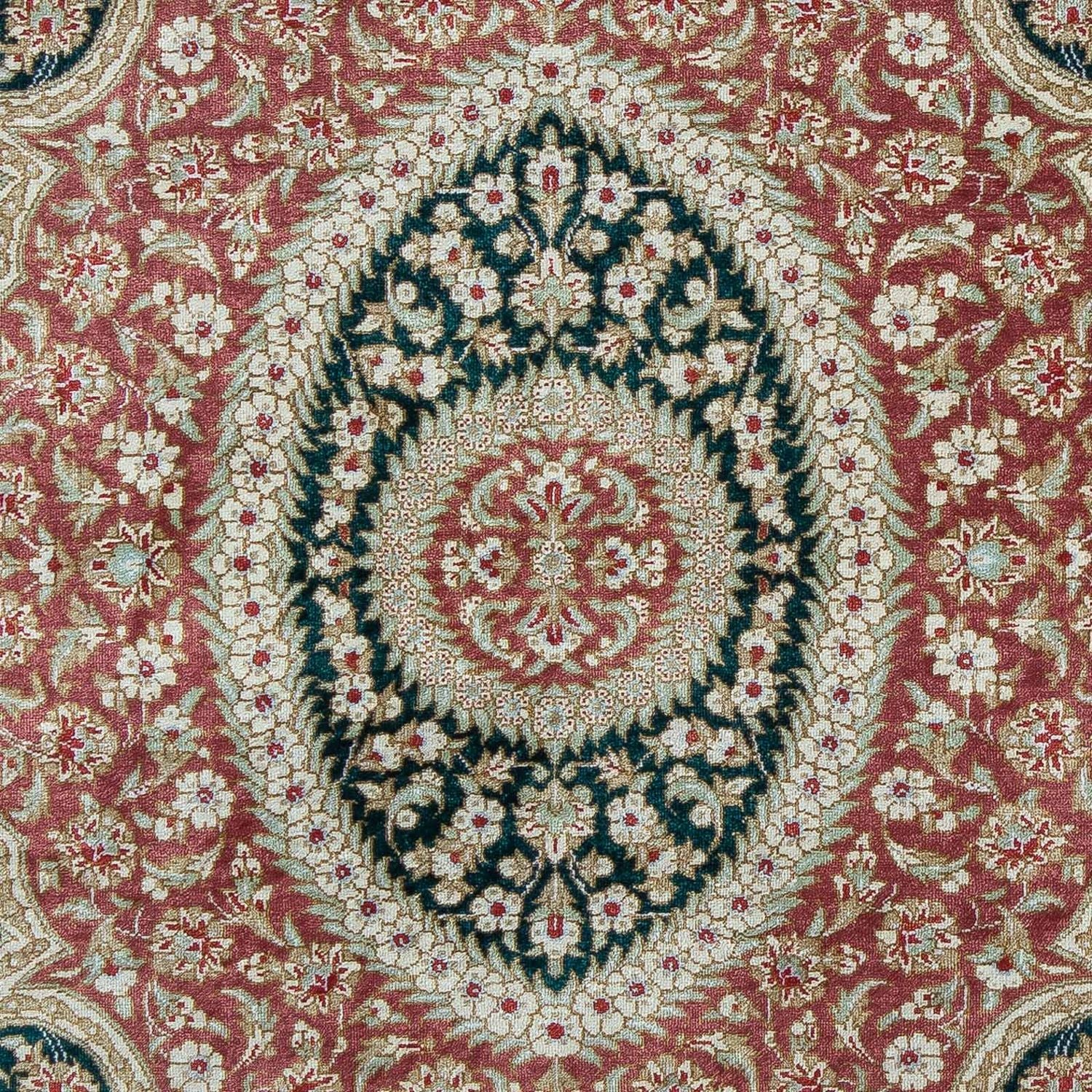 Alfombra persa - Ghom - 85 x 58 cm - azul oscuro