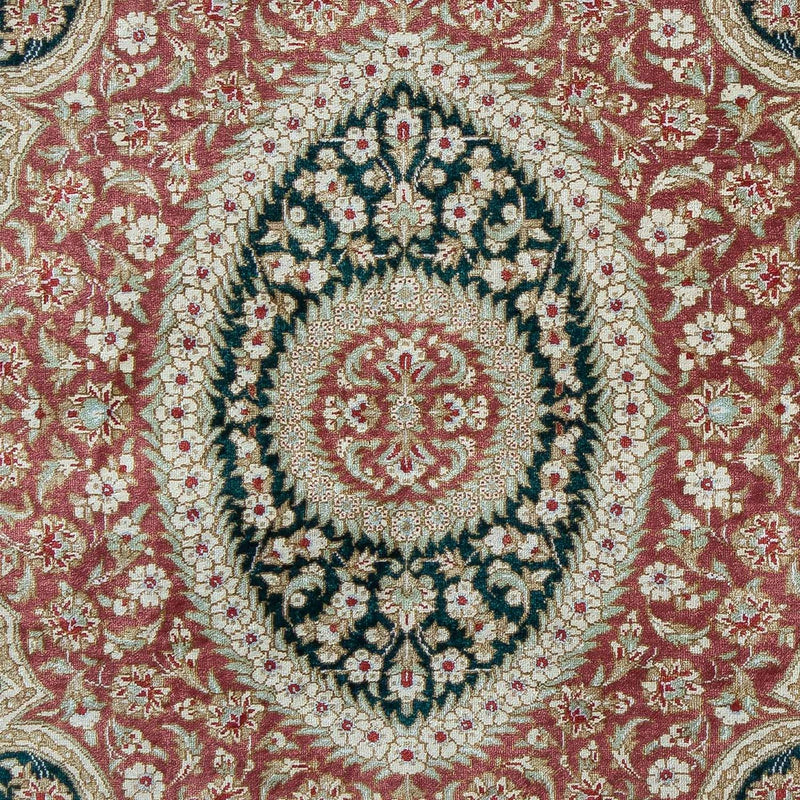 Alfombra persa - Ghom - 85 x 58 cm - azul oscuro