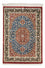 Alfombra persa - Ghom - 81 x 55 cm - rojo oscuro