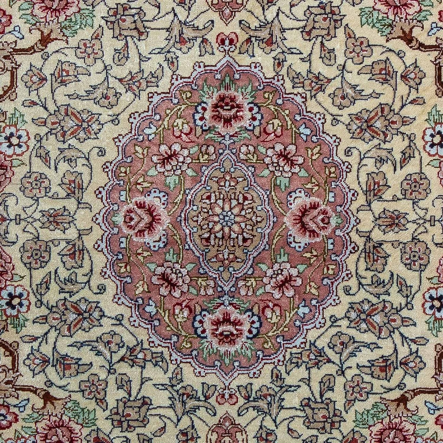 Alfombra persa - Ghom - 77 x 55 cm - beige