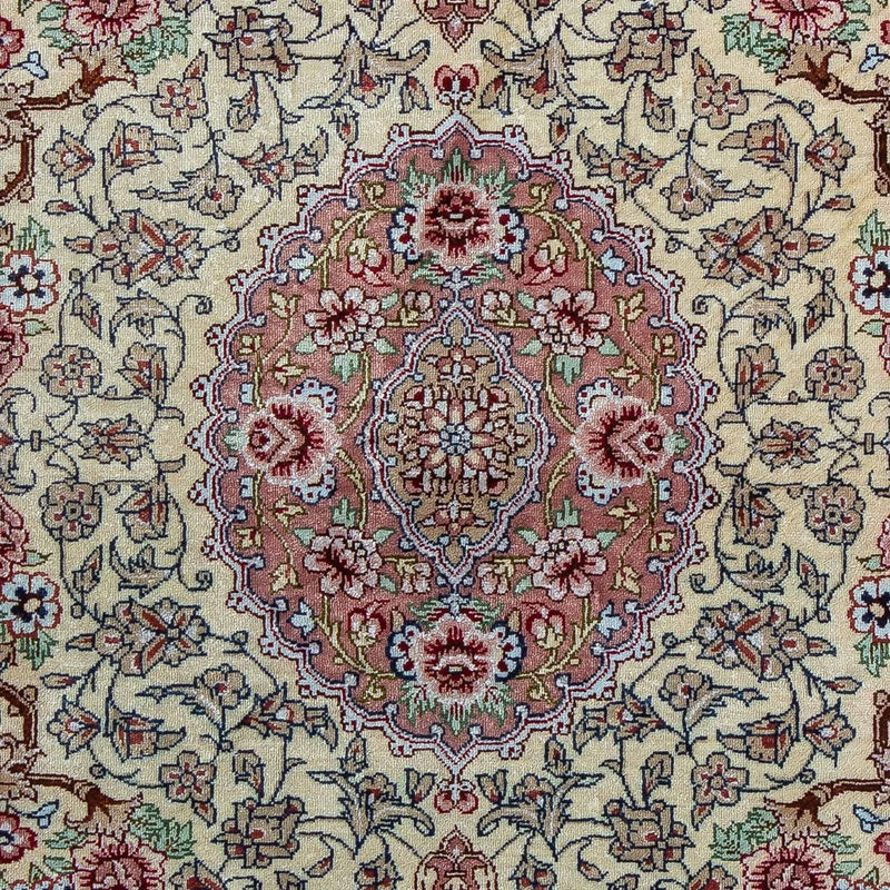 Alfombra persa - Ghom - 77 x 55 cm - beige