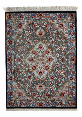 Alfombra persa - Ghom - 77 x 56 cm - multicolor