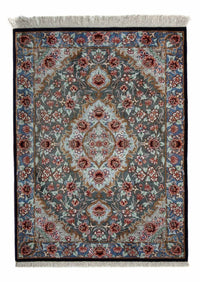 Alfombra persa - Ghom - 77 x 56 cm - multicolor
