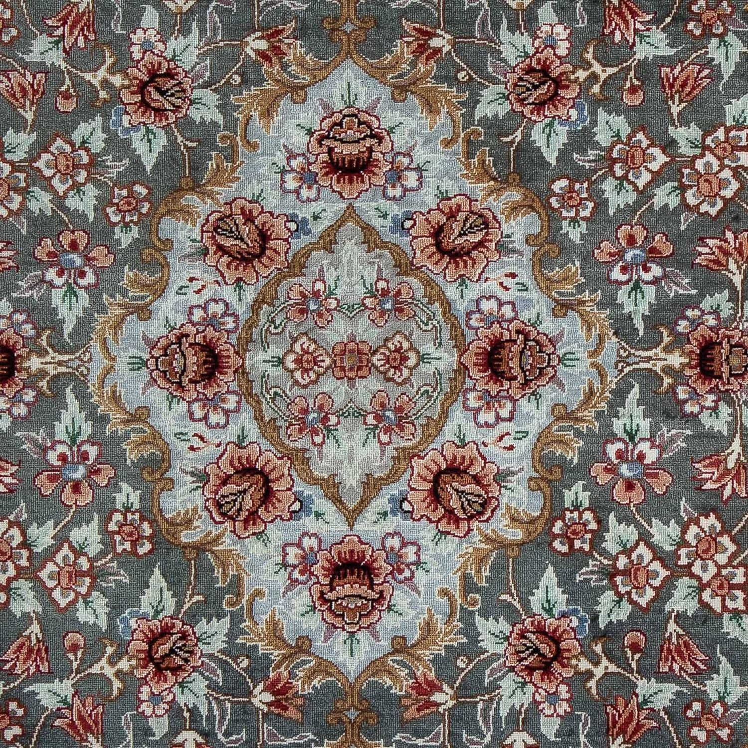 Alfombra persa - Ghom - 77 x 56 cm - multicolor