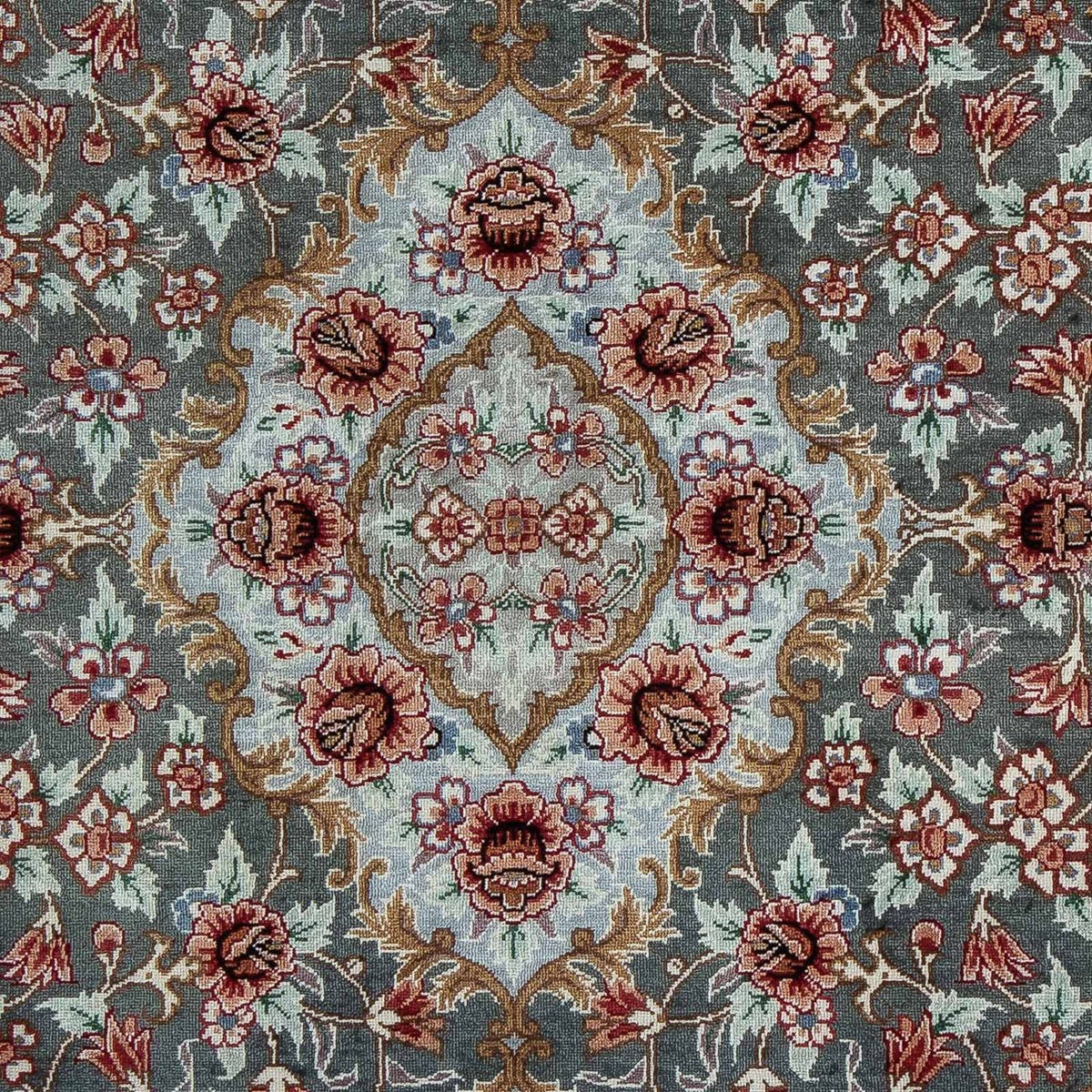 Alfombra persa - Ghom - 77 x 56 cm - multicolor