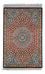 Alfombra persa - Ghom - 83 x 53 cm - azul oscuro