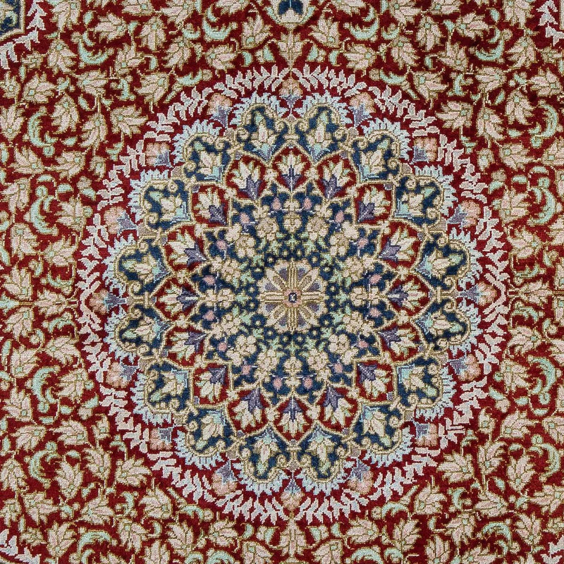 Alfombra persa - Ghom - 83 x 53 cm - azul oscuro