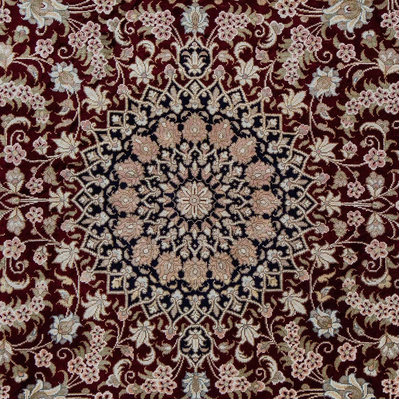 Alfombra persa - Ghom - 85 x 58 cm - azul oscuro