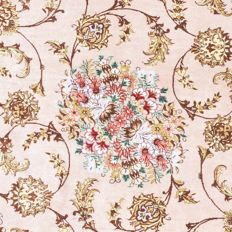 Alfombra persa - Ghom - 123 x 80 cm - beige