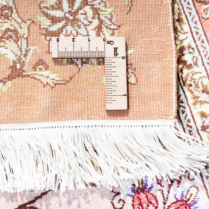 Alfombra persa - Ghom - 123 x 80 cm - beige