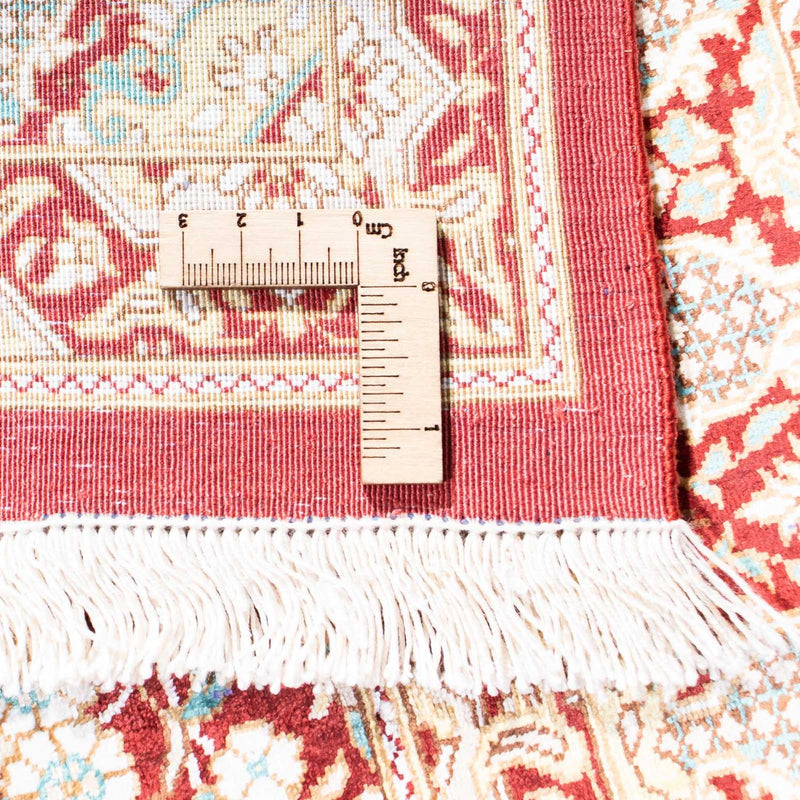 Alfombra persa - Ghom - 119 x 76 cm - rojo oscuro