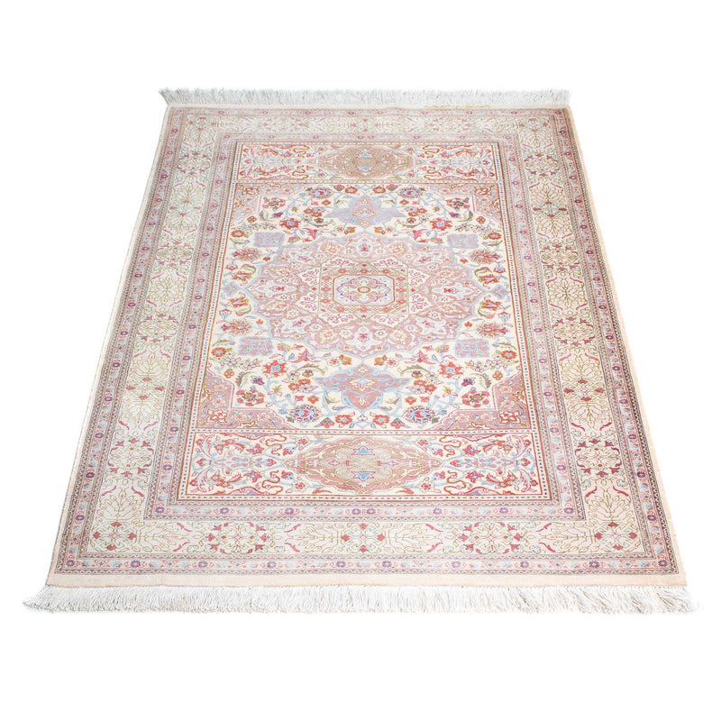 Alfombra persa - Ghom - 122 x 75 cm - beige