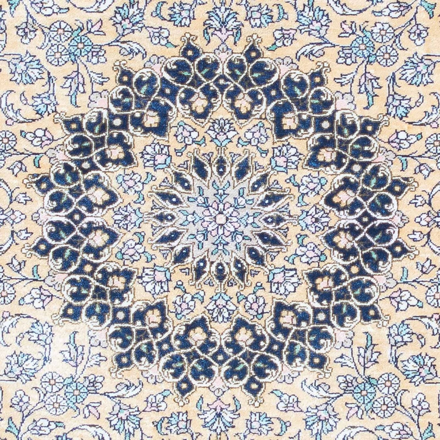 Alfombra persa - Ghom - 111 x 73 cm - azul