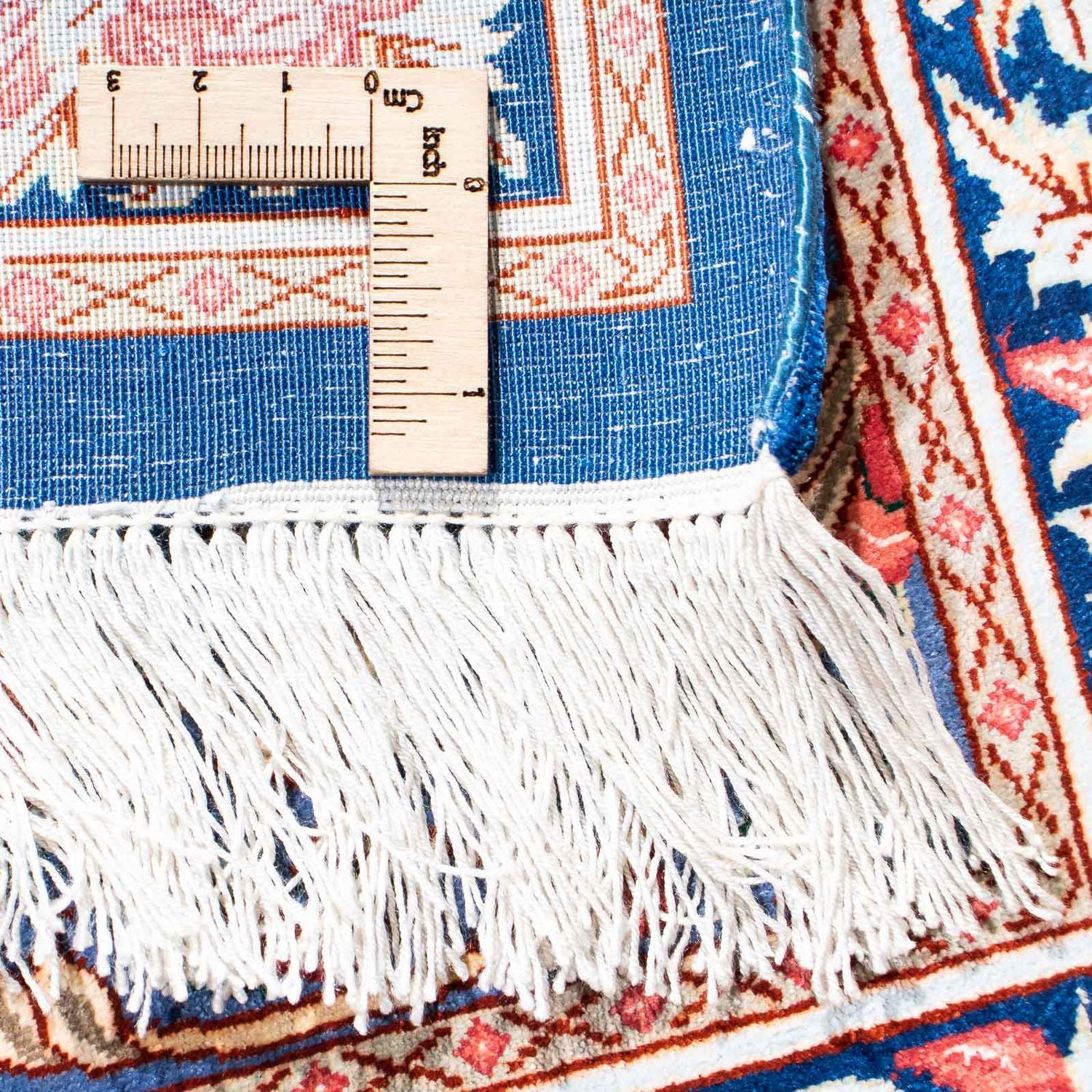 Alfombra persa - Ghom - 119 x 77 cm - azul oscuro
