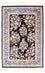 Alfombra persa - Ghom - 118 x 77 cm - rojo oscuro