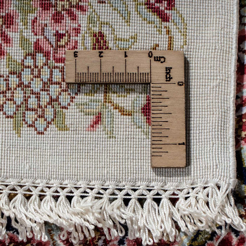 Alfombra persa - Ghom - 91 x 59 cm - beige