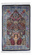 Alfombra persa - Ghom - 96 x 57 cm - azul oscuro