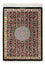 Alfombra persa - Ghom - 78 x 57 cm - azul oscuro