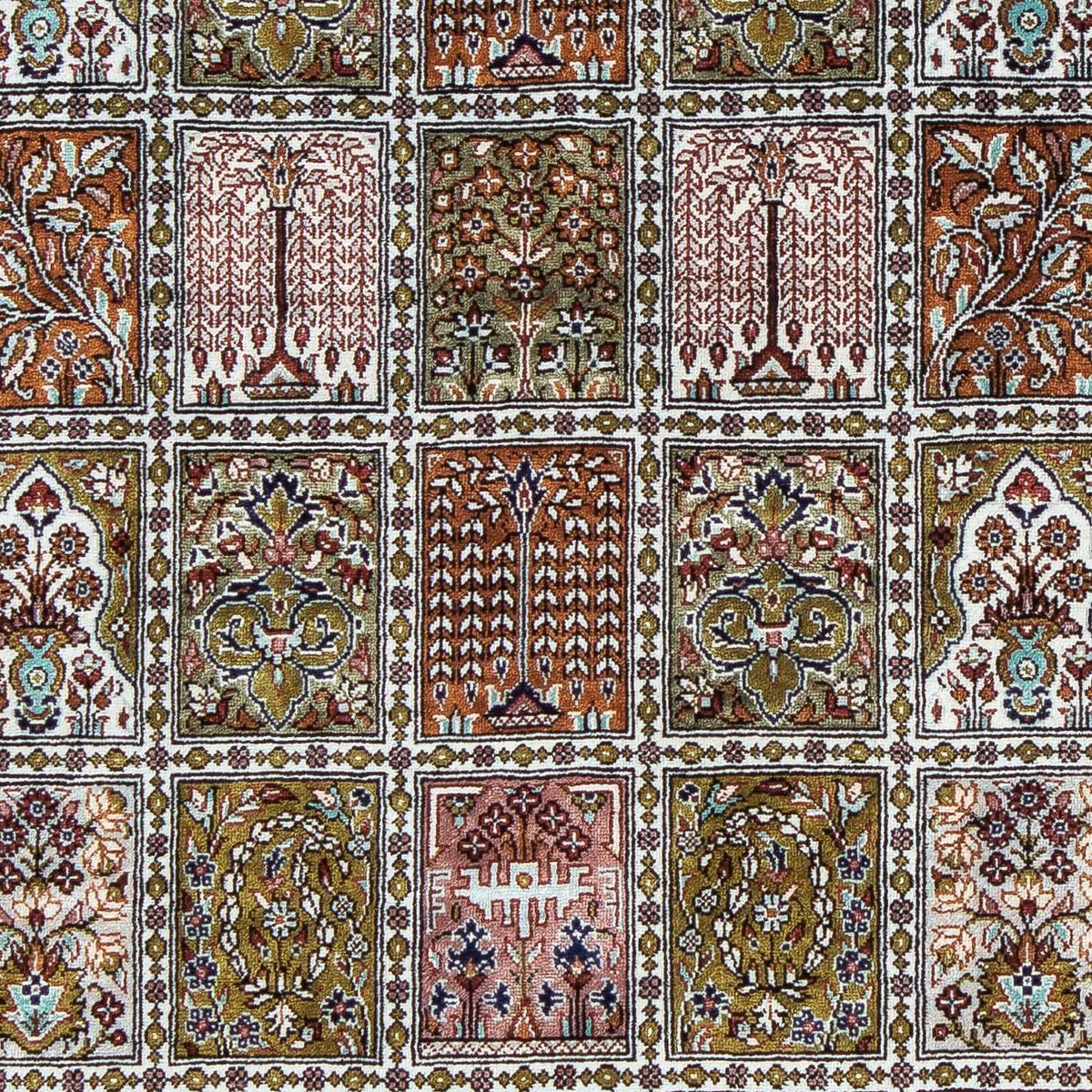 Alfombra persa - Ghom - 92 x 59 cm - multicolor