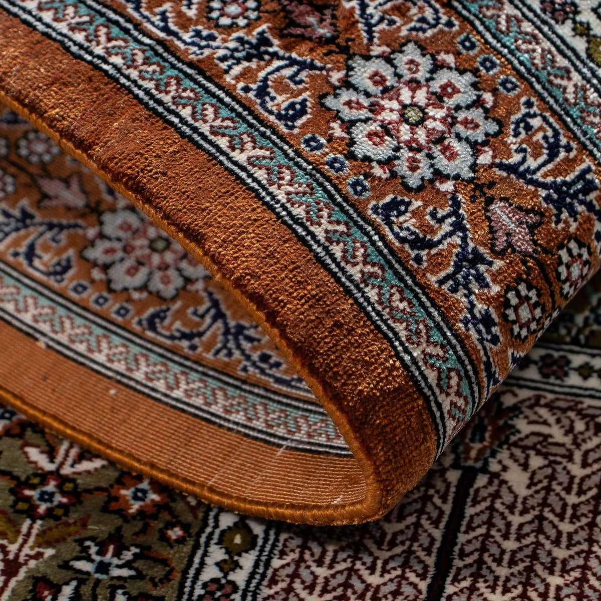 Alfombra persa - Ghom - 92 x 59 cm - multicolor