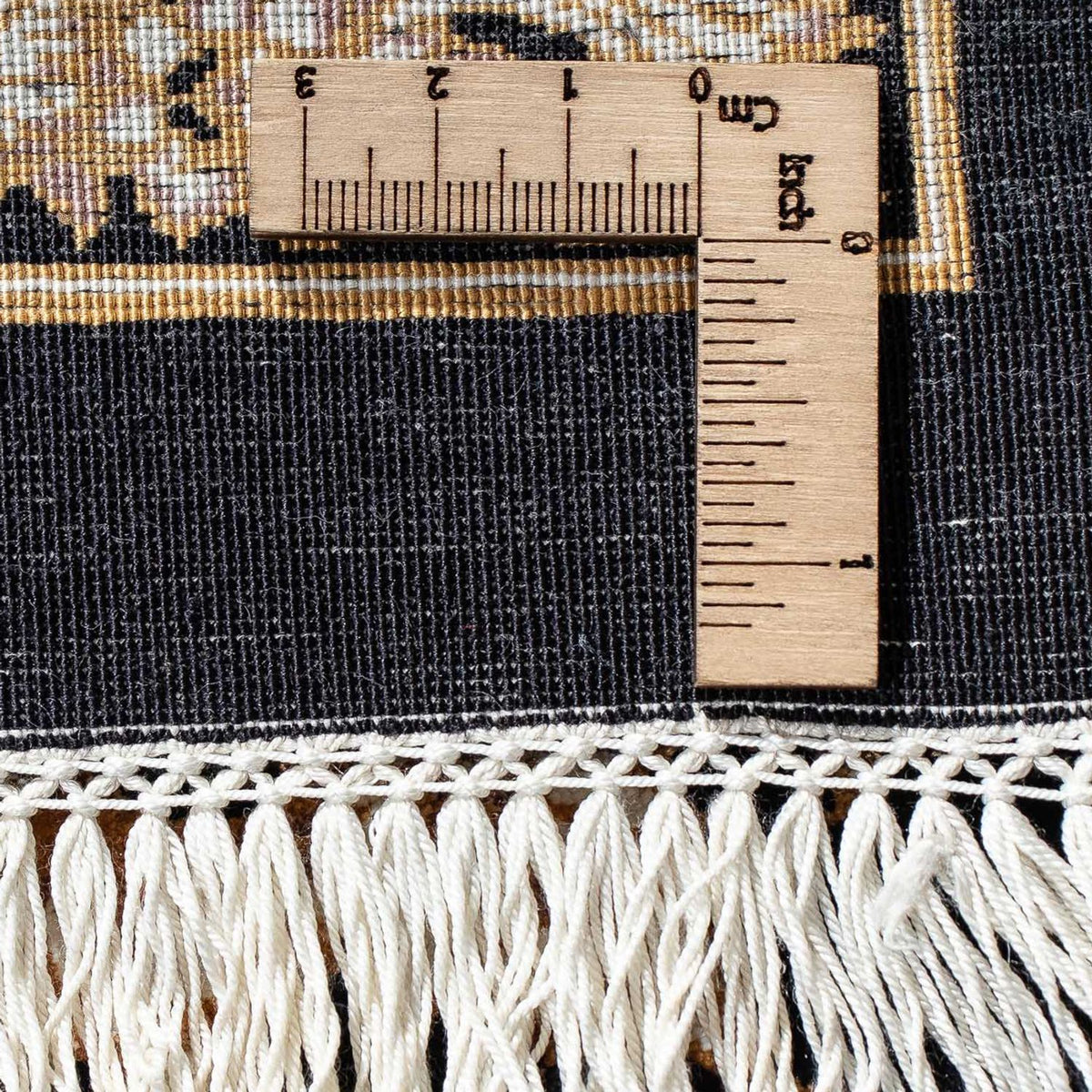 Alfombra persa - Ghom - 92 x 58 cm - azul oscuro