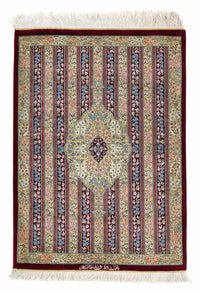 Alfombra persa - Ghom - 86 x 60 cm - multicolor