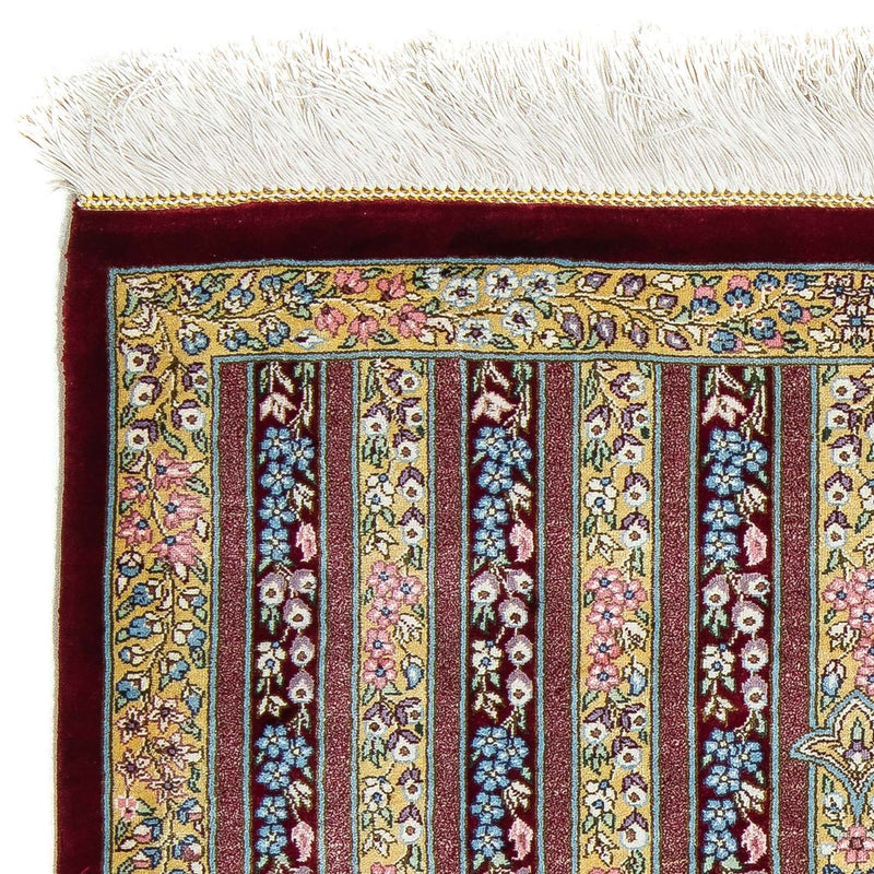Alfombra persa - Ghom - 86 x 60 cm - multicolor