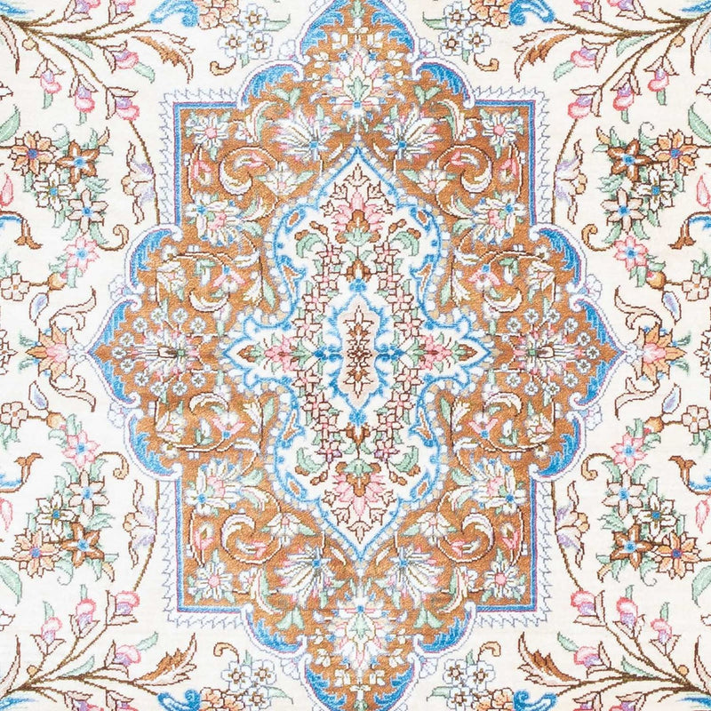 Alfombra persa - Ghom - 124 x 79 cm - beige