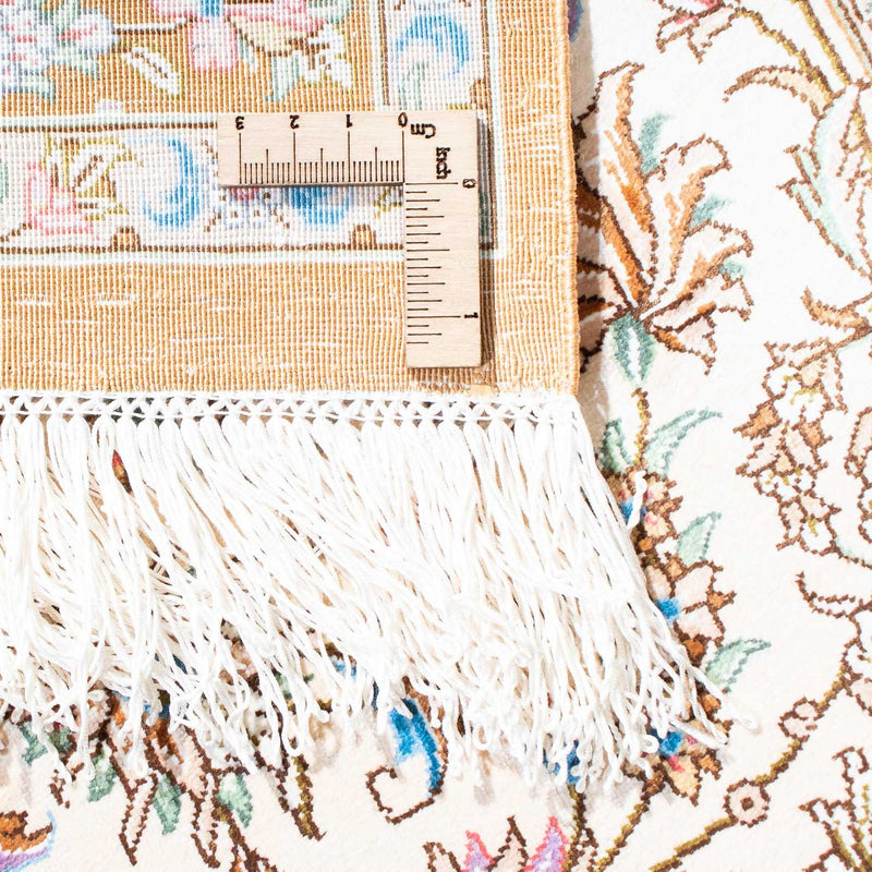 Alfombra persa - Ghom - 124 x 79 cm - beige