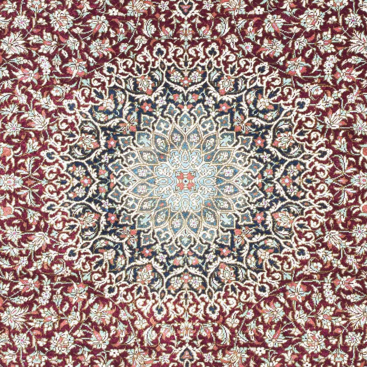 Alfombra persa - Ghom - 118 x 77 cm - óxido