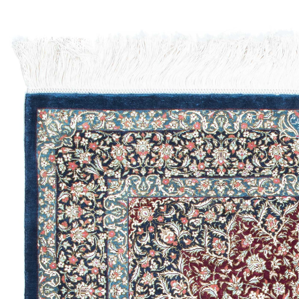 Alfombra persa - Ghom - 118 x 77 cm - óxido