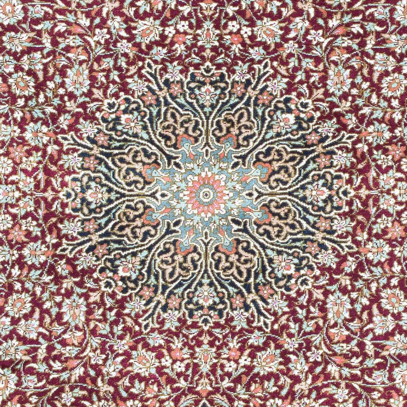 Alfombra persa - Ghom - 116 x 78 cm - azul oscuro