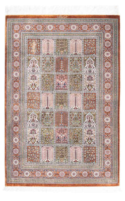 Alfombra persa - Ghom - 124 x 82 cm - multicolor