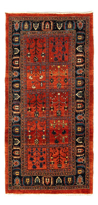 Alfombra Gabbeh - Persa Kashkuli - 164 x 81 cm - rojo oscuro