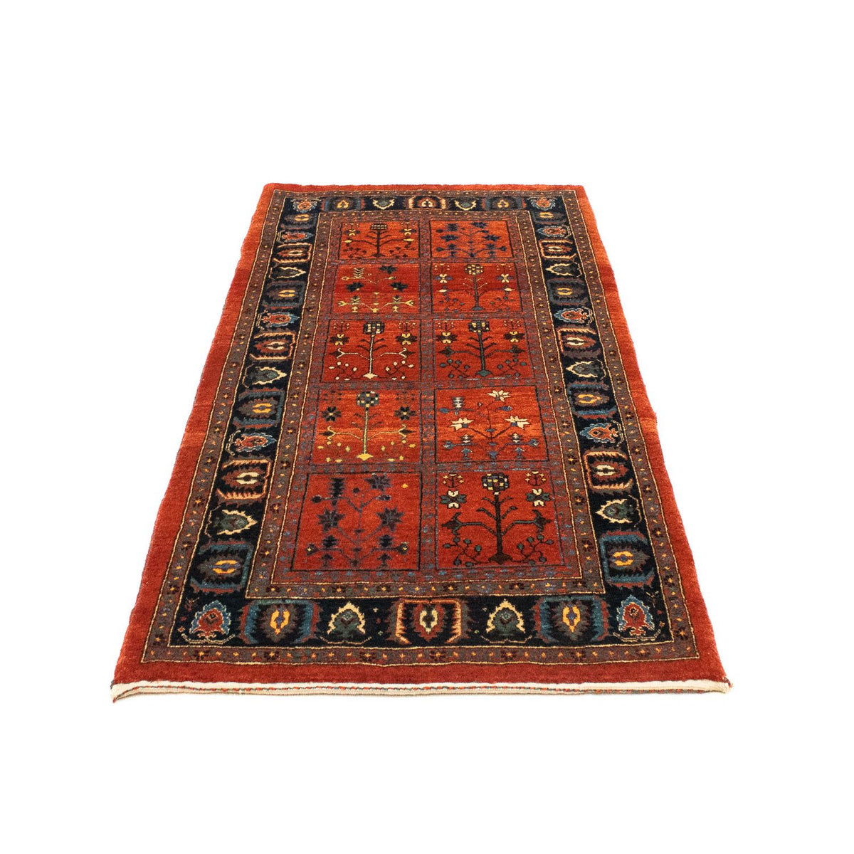 Alfombra Gabbeh - Persa Kashkuli - 164 x 81 cm - rojo oscuro