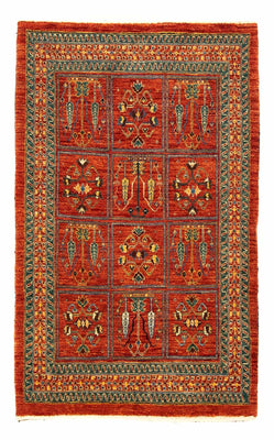Alfombra Gabbeh - Persa Kashkuli - 134 x 84 cm - rojo oscuro