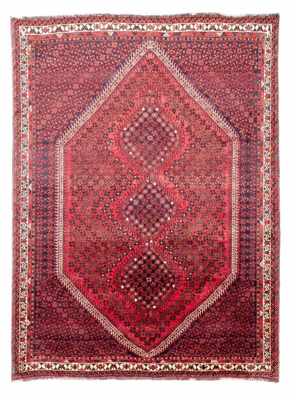 Alfombra persa - Nómada - 281 x 206 cm - rojo