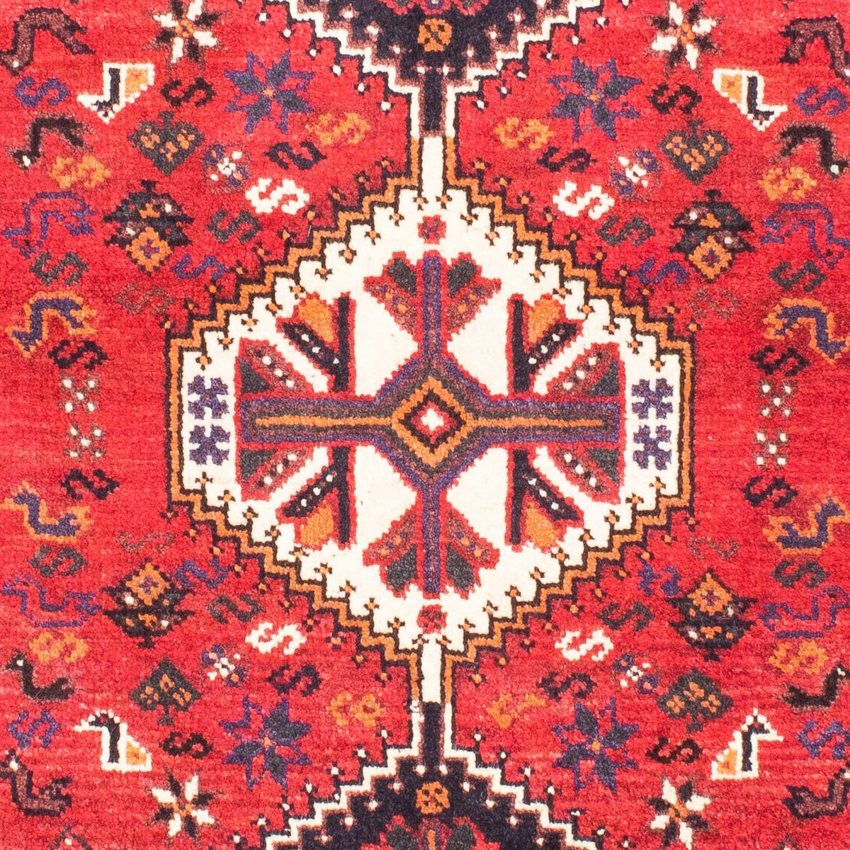 Alfombra persa - Nómada - 169 x 115 cm - rojo oscuro