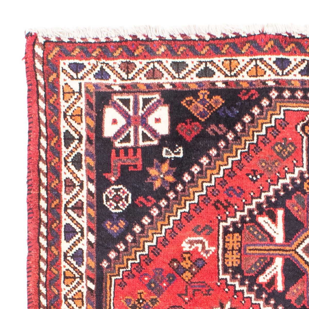 Alfombra persa - Nómada - 169 x 115 cm - rojo oscuro