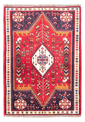 Alfombra persa - Nómada - 153 x 105 cm - rojo oscuro