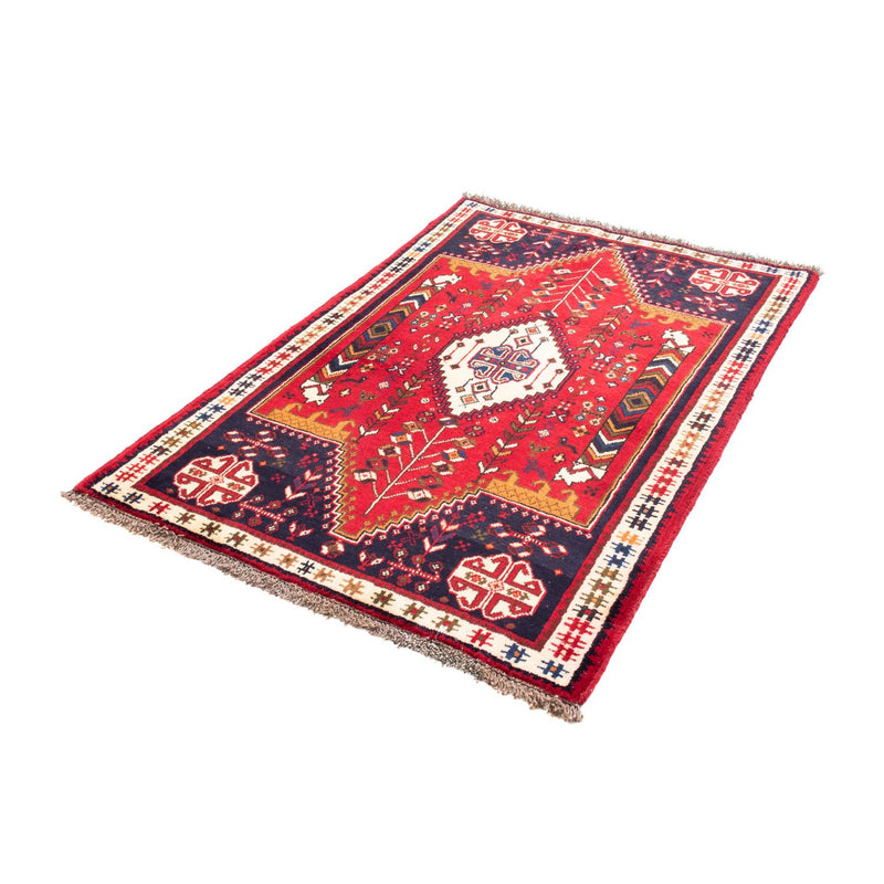 Alfombra persa - Nómada - 153 x 105 cm - rojo oscuro