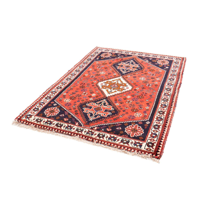 Alfombra persa - Nómada - 159 x 121 cm - rojo oscuro