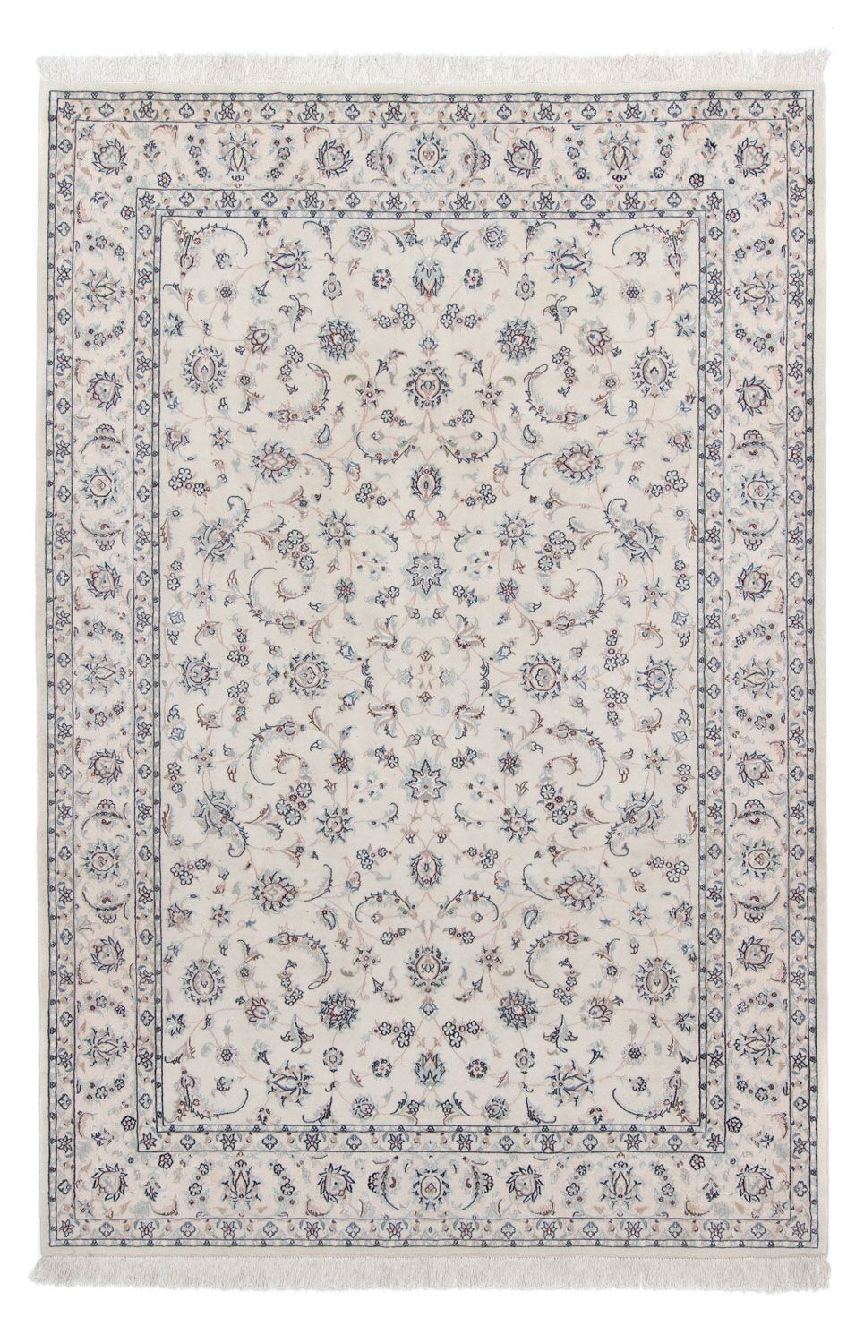 Alfombra Persa - Nain - Real - 298 x 199 cm - plata