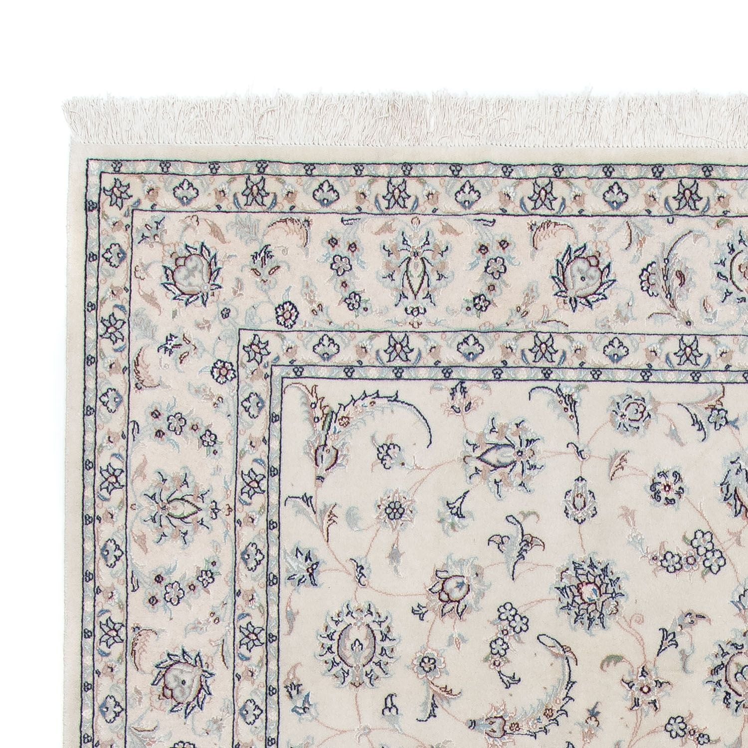 Alfombra Persa - Nain - Real - 298 x 199 cm - plata