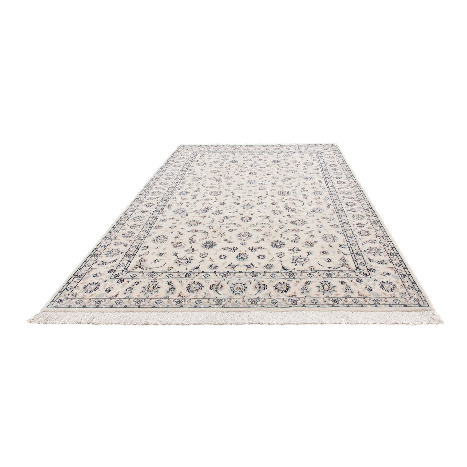 Alfombra Persa - Nain - Real - 298 x 199 cm - plata