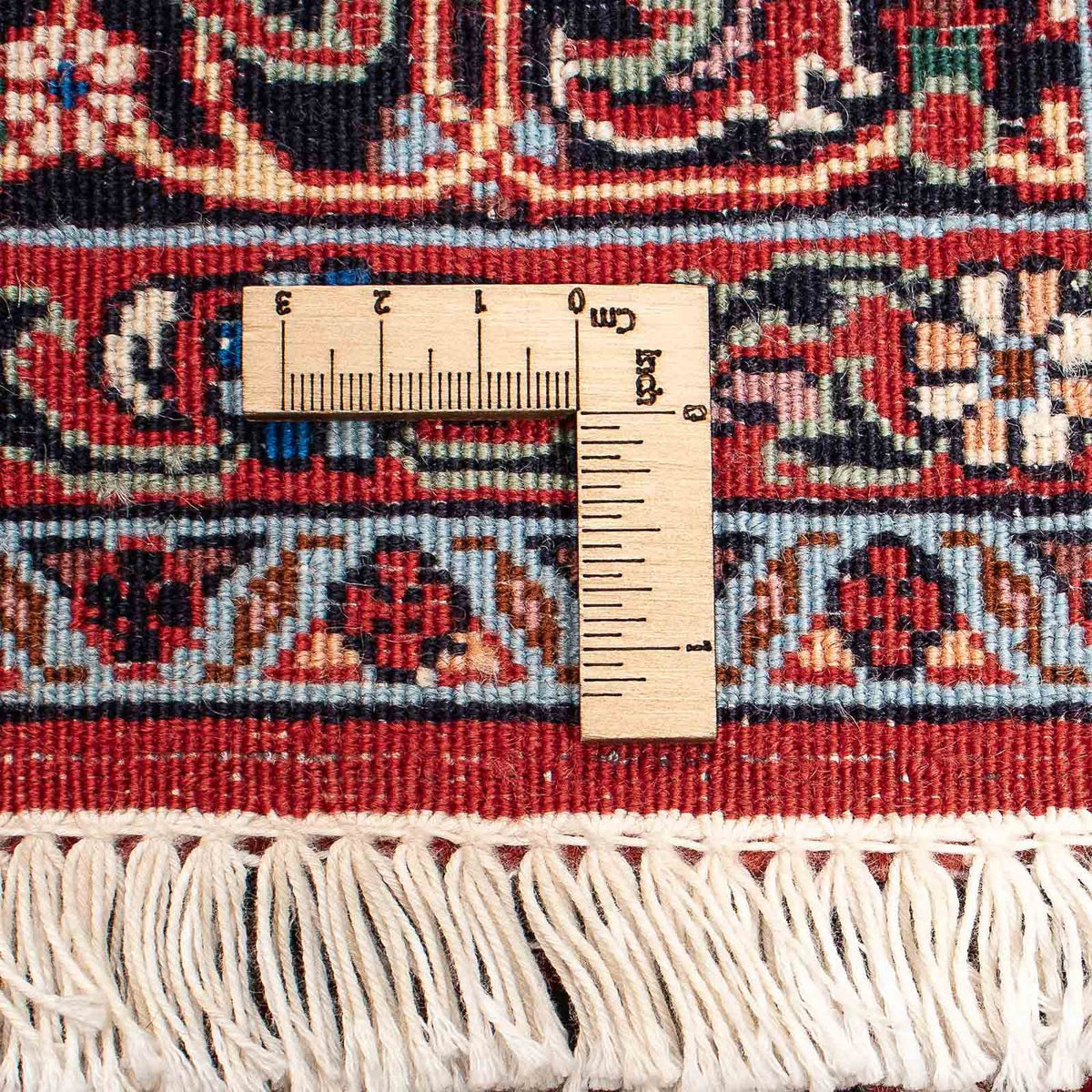 Alfombra persa - Bidjar - 206 x 132 cm - rojo oscuro